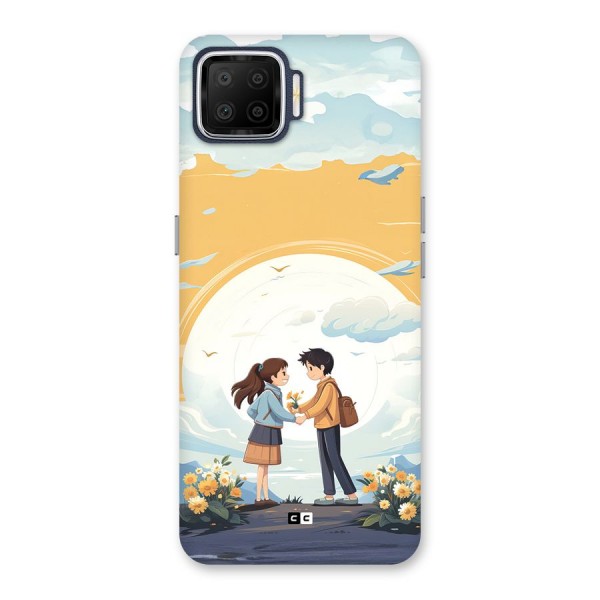 Teenage Anime Couple Back Case for Oppo F17