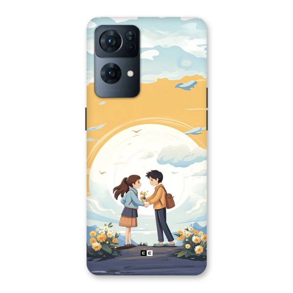 Teenage Anime Couple Back Case for Oppo Reno7 Pro 5G