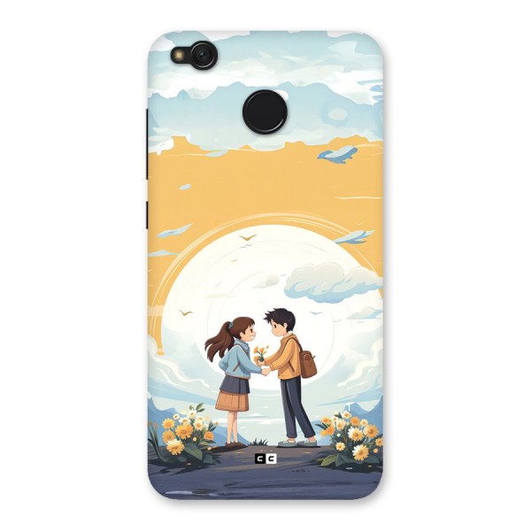 Teenage Anime Couple Back Case for Redmi 4