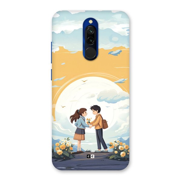 Teenage Anime Couple Back Case for Redmi 8