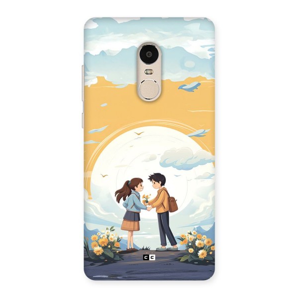 Teenage Anime Couple Back Case for Redmi Note 4