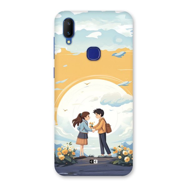 Teenage Anime Couple Back Case for Vivo V11