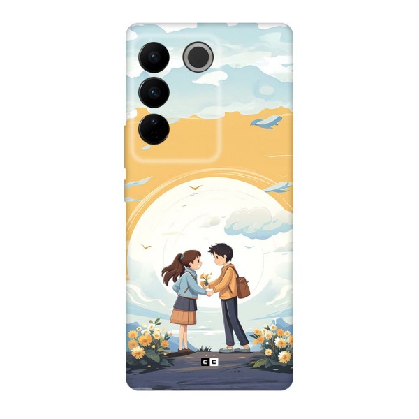 Teenage Anime Couple Back Case for Vivo V27