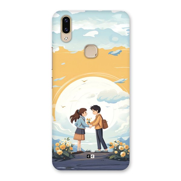 Teenage Anime Couple Back Case for Vivo V9