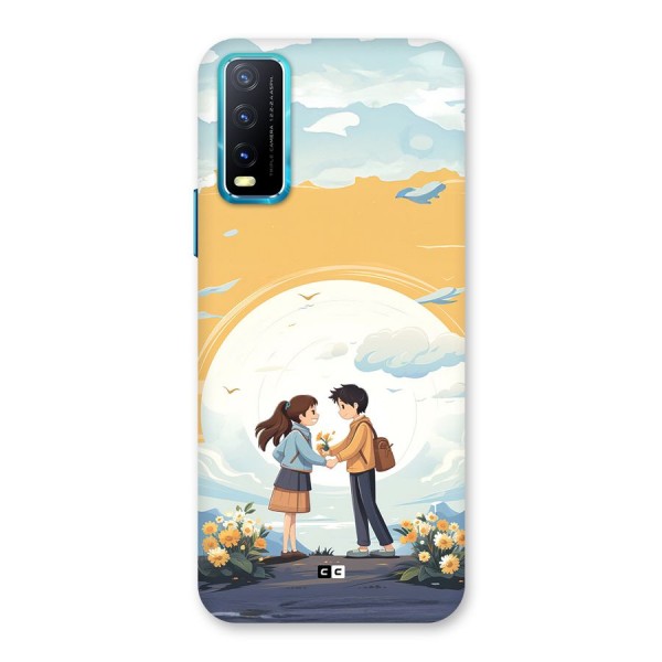 Teenage Anime Couple Back Case for Vivo Y12s