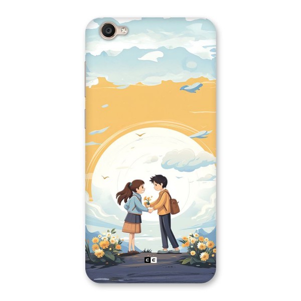 Teenage Anime Couple Back Case for Vivo Y55