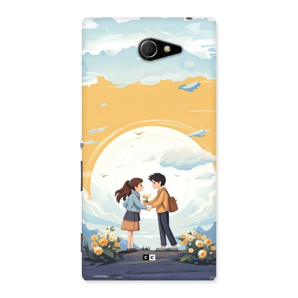 Teenage Anime Couple Back Case for Xperia M2