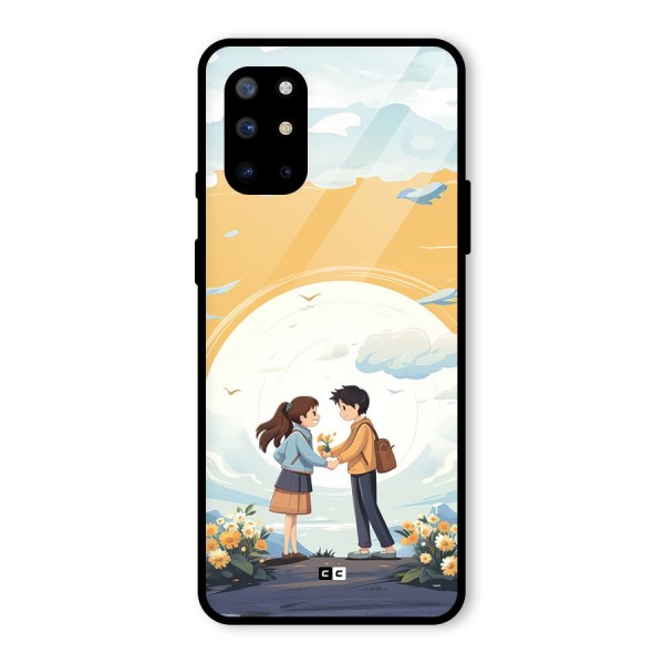 Teenage Anime Couple Glass Back Case for OnePlus 8T