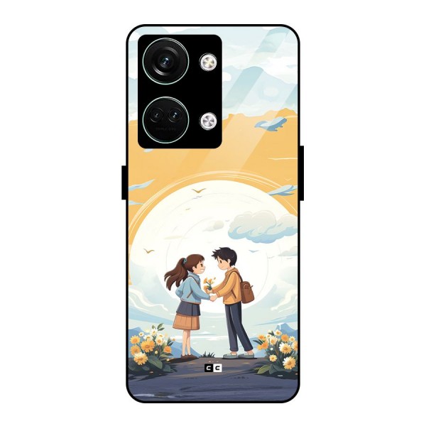 Teenage Anime Couple Glass Back Case for Oneplus Nord 3