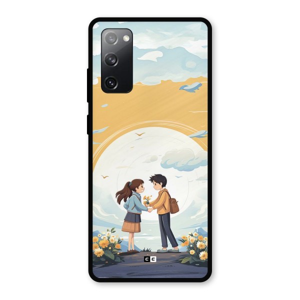 Teenage Anime Couple Metal Back Case for Galaxy S20 FE