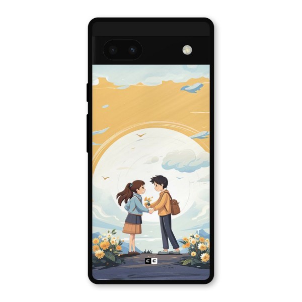 Teenage Anime Couple Metal Back Case for Google Pixel 6a