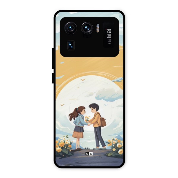 Teenage Anime Couple Metal Back Case for Mi 11 Ultra