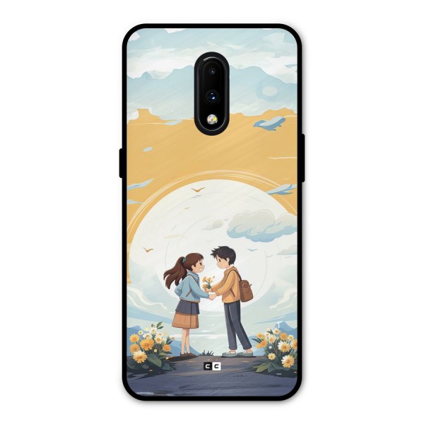 Teenage Anime Couple Metal Back Case for OnePlus 7