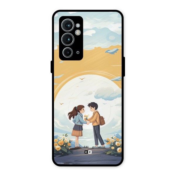 Teenage Anime Couple Metal Back Case for OnePlus 9RT 5G