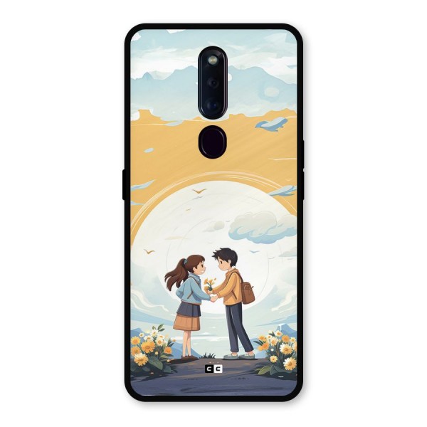 Teenage Anime Couple Metal Back Case for Oppo F11 Pro