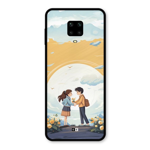 Teenage Anime Couple Metal Back Case for Poco M2 Pro