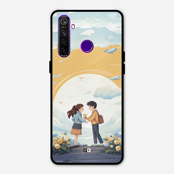 Teenage Anime Couple Metal Back Case for Realme 5 Pro