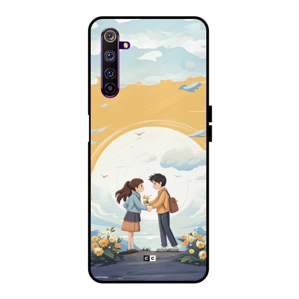 Teenage Anime Couple Metal Back Case for Realme 6 Pro