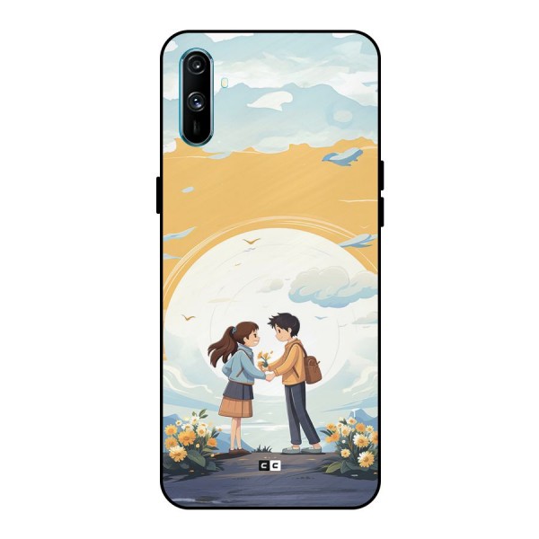 Teenage Anime Couple Metal Back Case for Realme C3