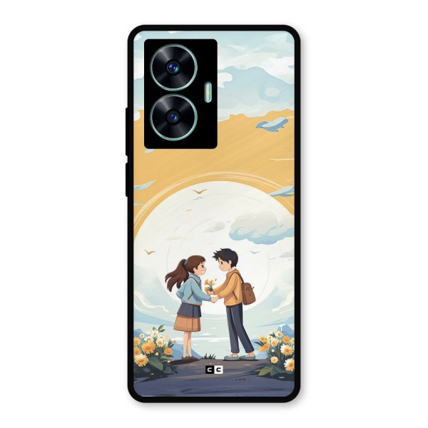 Teenage Anime Couple Metal Back Case for Realme C55