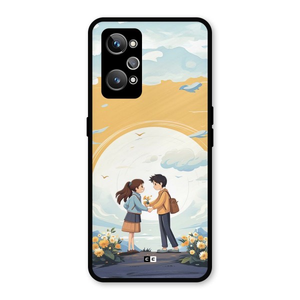 Teenage Anime Couple Metal Back Case for Realme GT 2