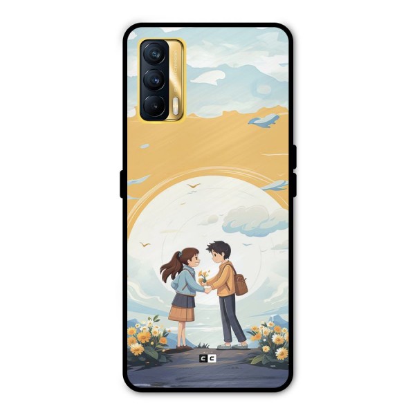 Teenage Anime Couple Metal Back Case for Realme X7