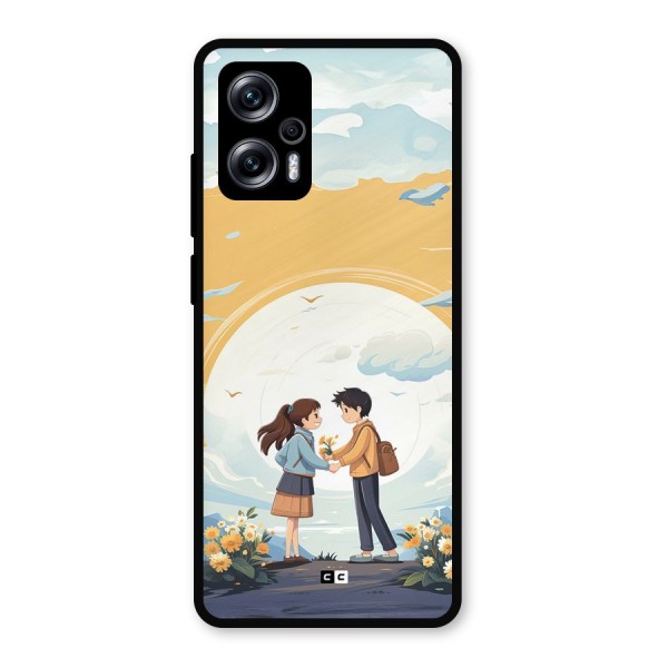 Teenage Anime Couple Metal Back Case for Redmi K50i