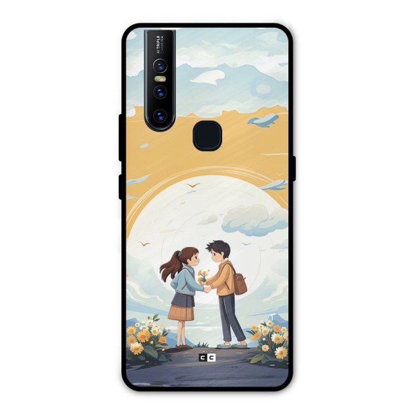 Teenage Anime Couple Metal Back Case for Vivo V15