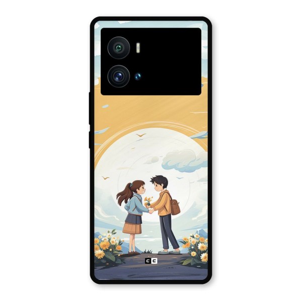 Teenage Anime Couple Metal Back Case for iQOO 9 Pro