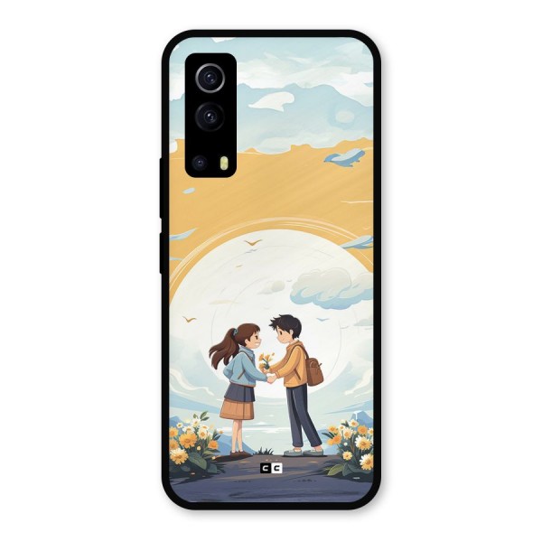 Teenage Anime Couple Metal Back Case for iQOO Z3