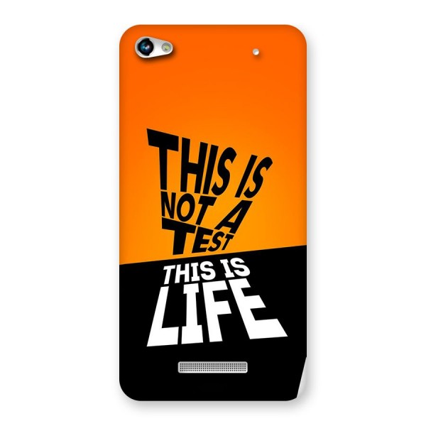 Test Life Back Case for Canvas Hue 2 A316