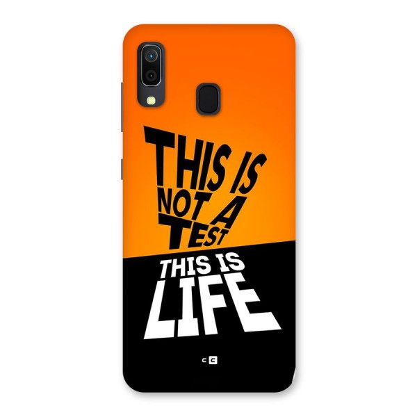 Test Life Back Case for Galaxy A20