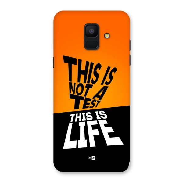 Test Life Back Case for Galaxy A6 (2018)