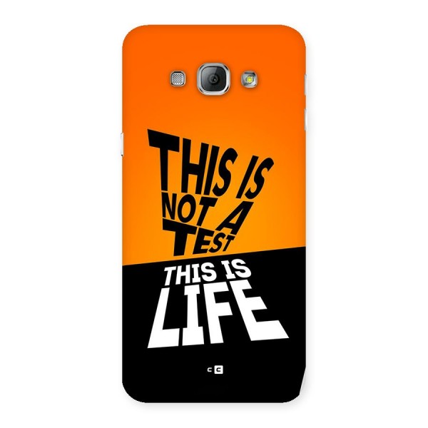 Test Life Back Case for Galaxy A8