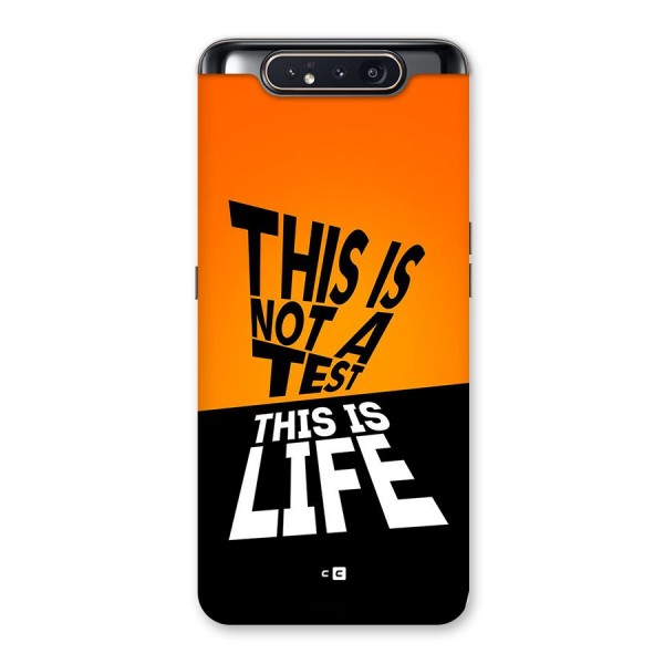 Test Life Back Case for Galaxy A80