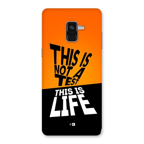 Test Life Back Case for Galaxy A8 Plus