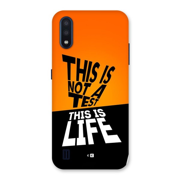 Test Life Back Case for Galaxy M01