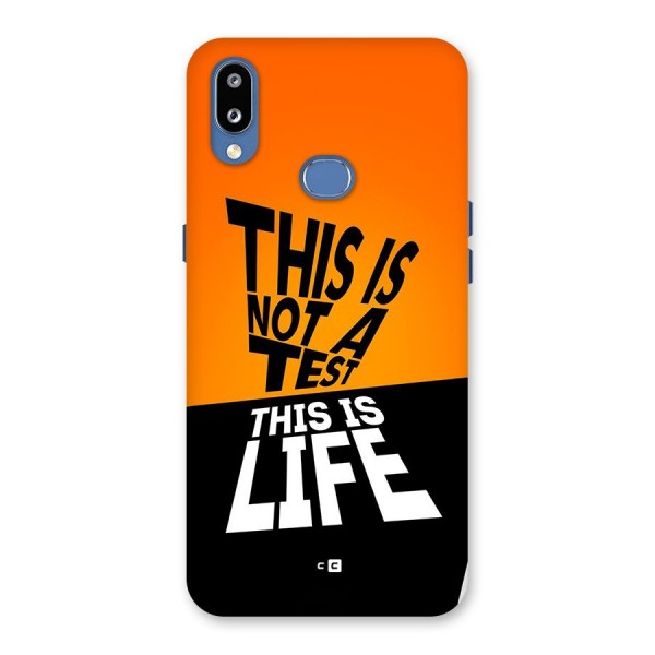 Test Life Back Case for Galaxy M01s