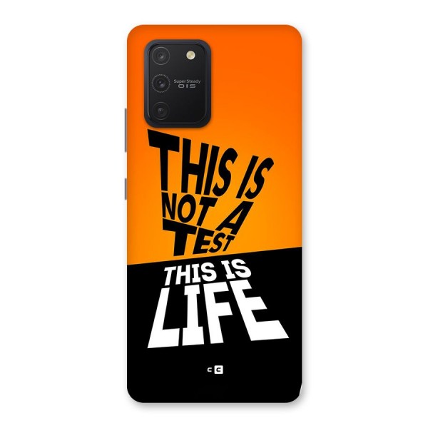 Test Life Back Case for Galaxy S10 Lite