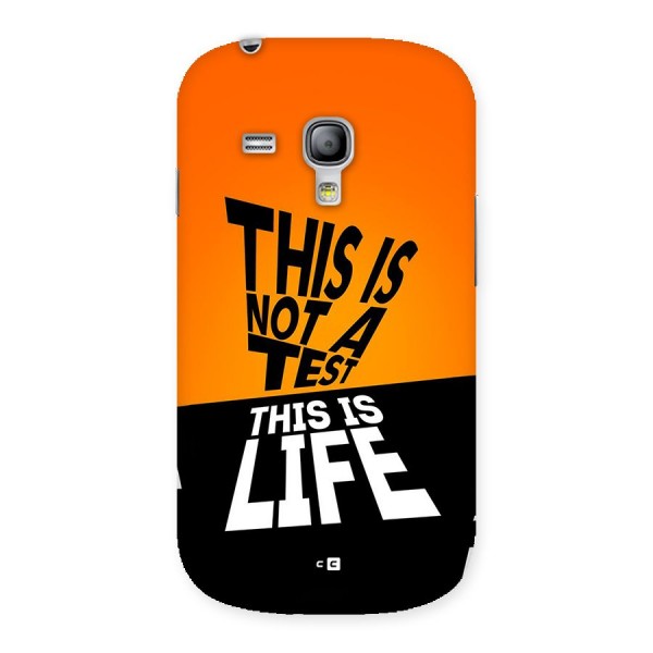 Test Life Back Case for Galaxy S3 Mini