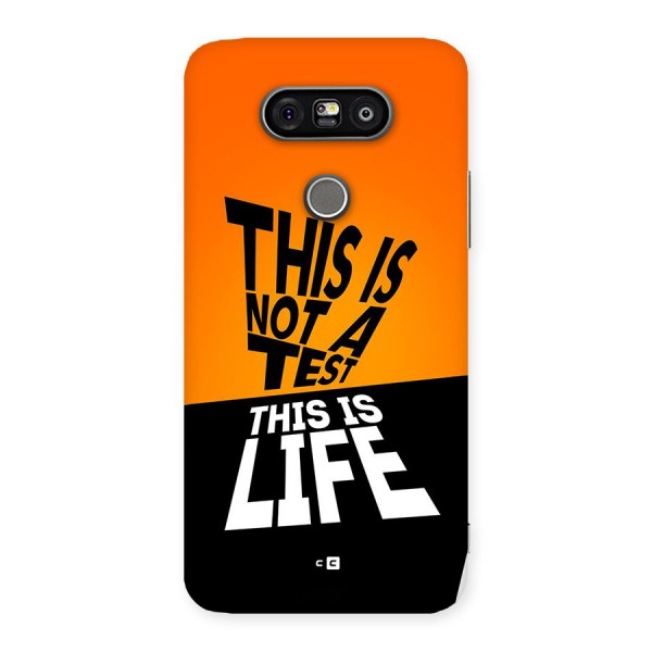 Test Life Back Case for LG G5