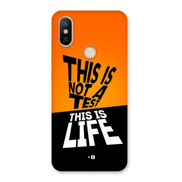 Test Life Back Case for Mi A2