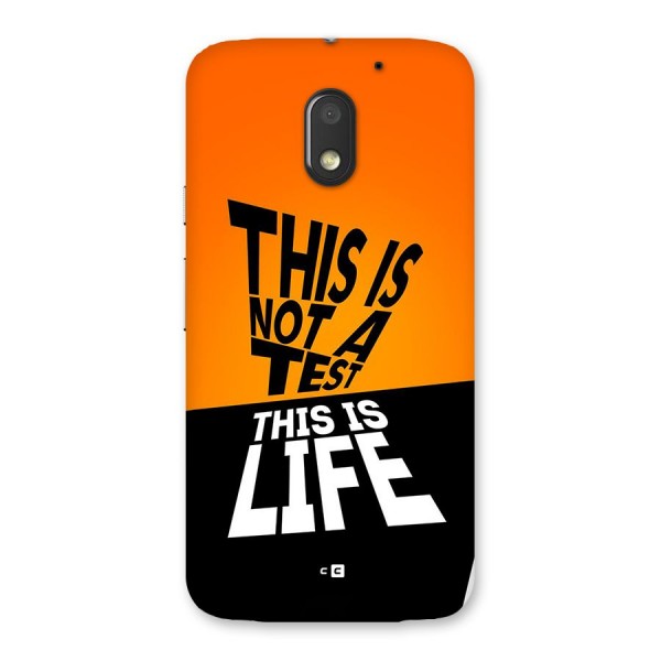 Test Life Back Case for Moto E3 Power