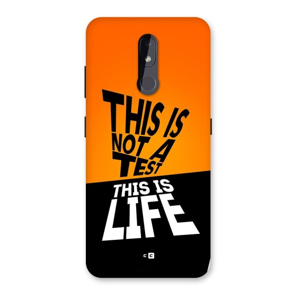 Test Life Back Case for Nokia 3.2