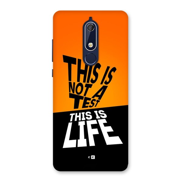 Test Life Back Case for Nokia 5.1