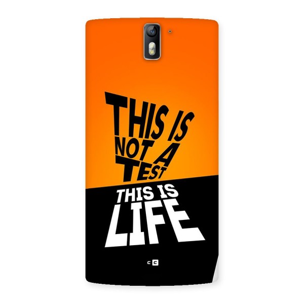 Test Life Back Case for OnePlus One