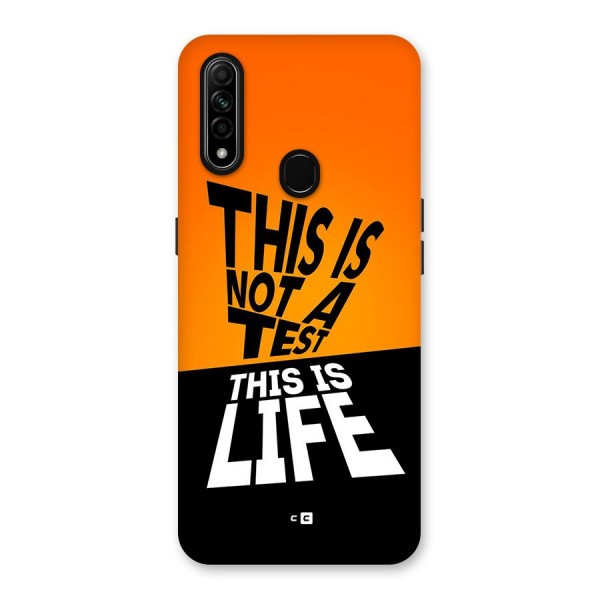 Test Life Back Case for Oppo A31