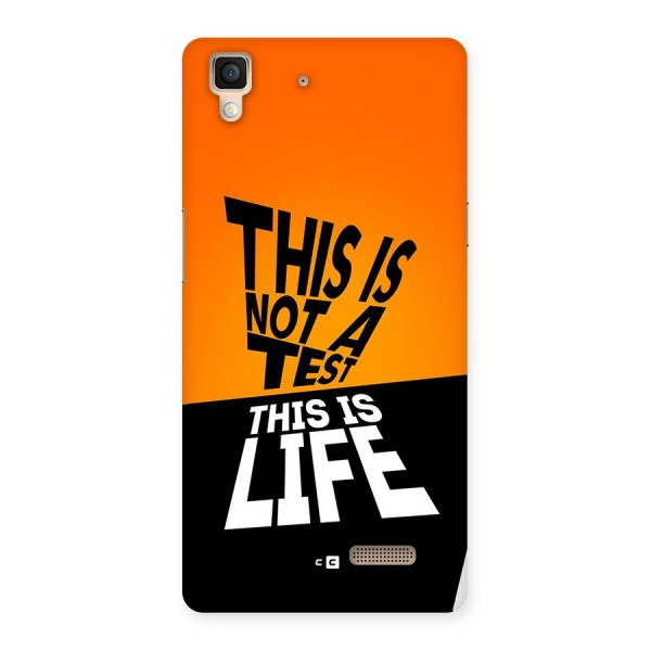 Test Life Back Case for Oppo R7