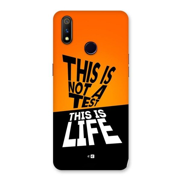 Test Life Back Case for Realme 3 Pro