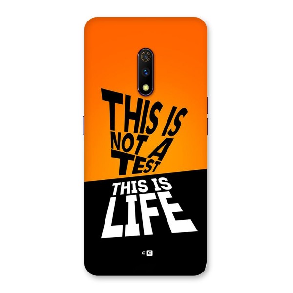 Test Life Back Case for Realme X